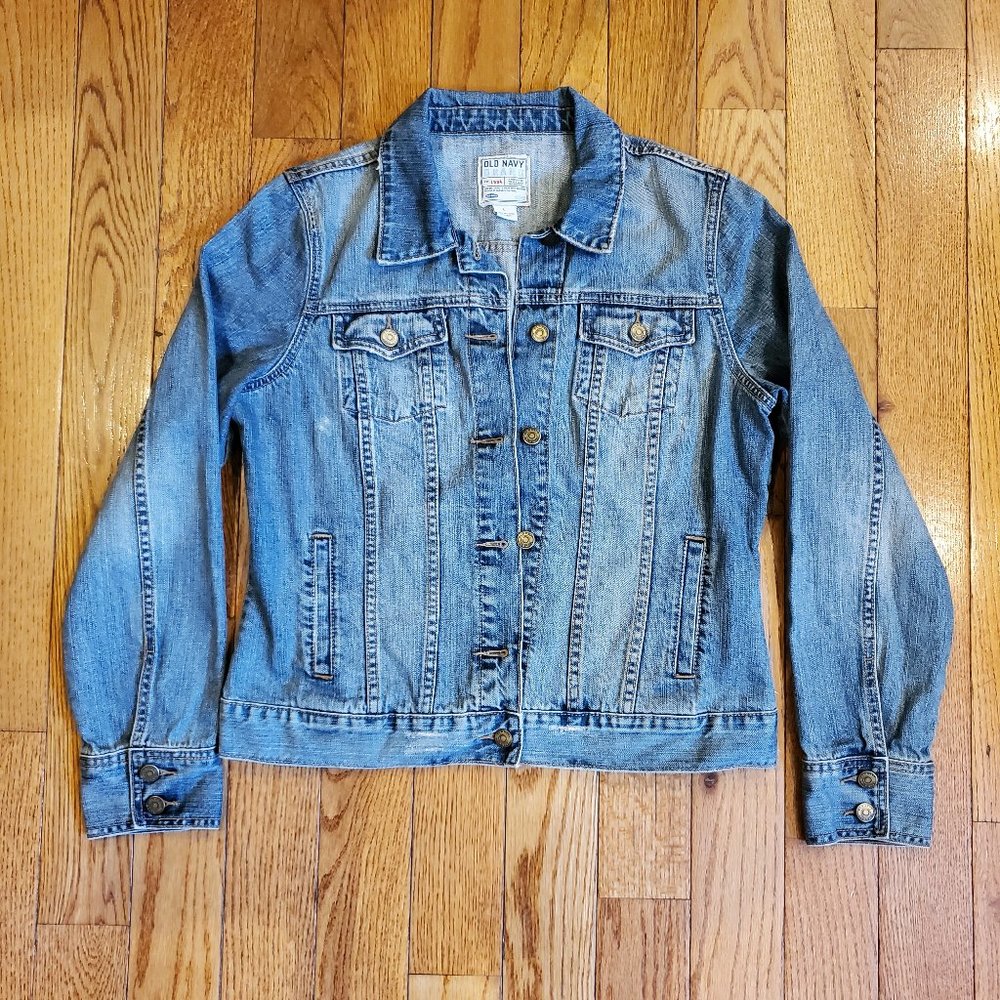 Women’s OLD NAVY Denim Jean Jacket Size Large - BRAND NEW WITHOUT TAGS - NWOT